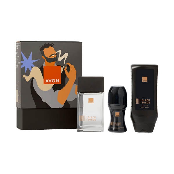 Avon Black Suede Original Giftset For Him