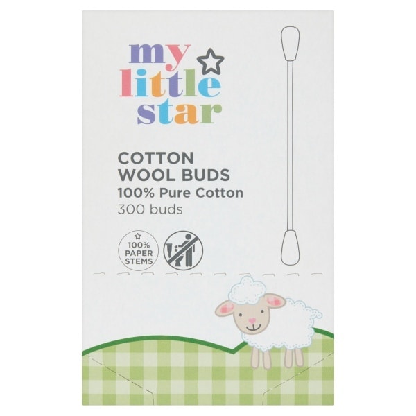 My Little Star 100% Pure Cotton Wool  - 300 Buds