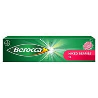 DNR Berocca Mixed Berries 15 Sugar Free Effervescent Tablets
