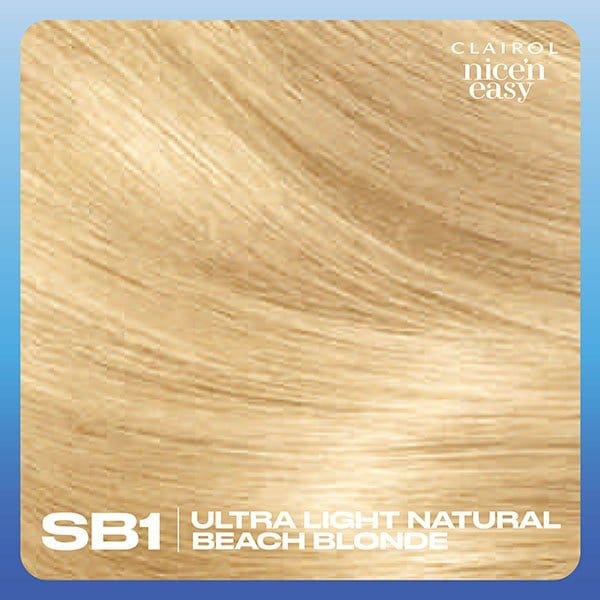 Clairol Nice'n Easy Hair Dye SB1 Ultra Light Beach Blonde