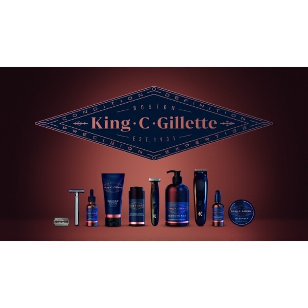 King C. Gillette Face & Beard Moisturiser for Men 100ml
