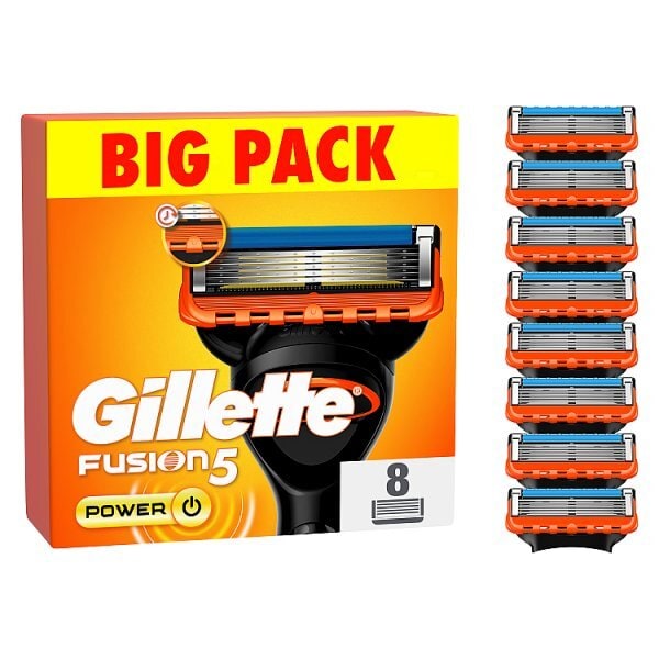 Gillette Fusion5 Power Razor Blade Refills, 8 Count