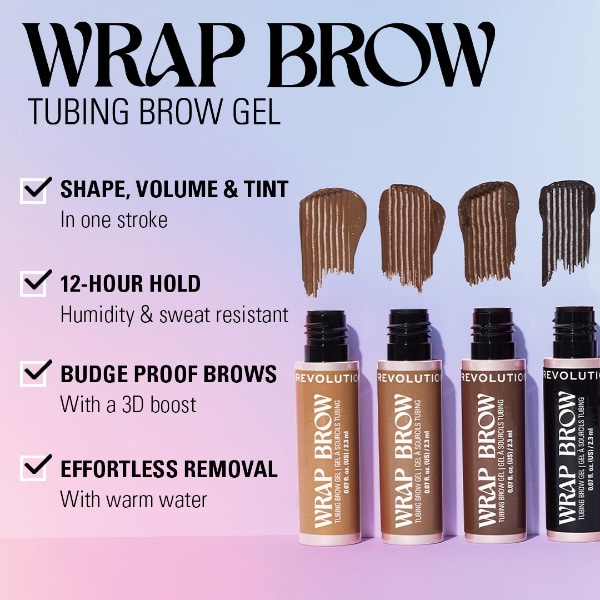 Revolution Wrap Brow Ebony Black