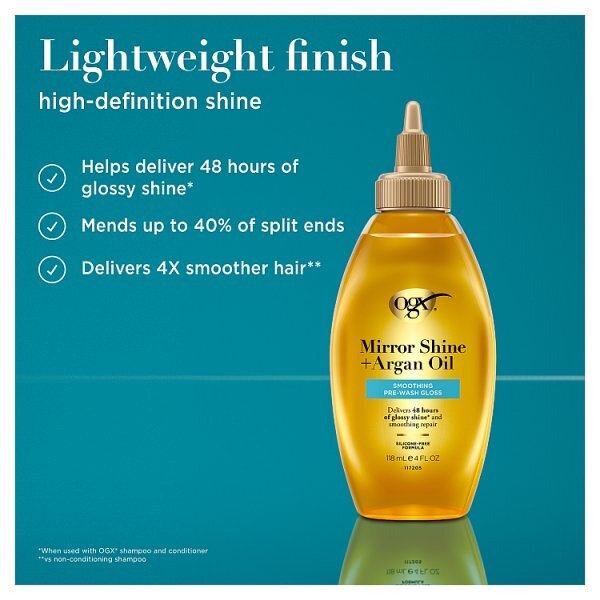 Ogx Mirror Shine + Argan Oil Pre-Wash Gloss 118Ml