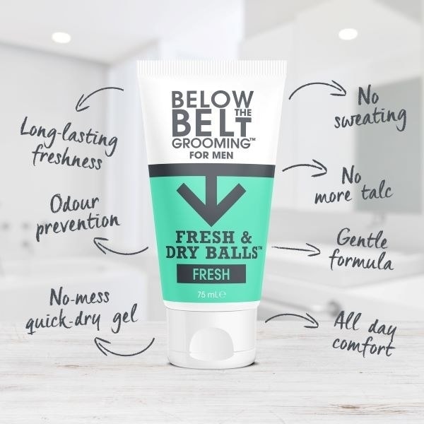 Below The Belt Grooming Fresh & Dry Balls Fresh 75Ml
