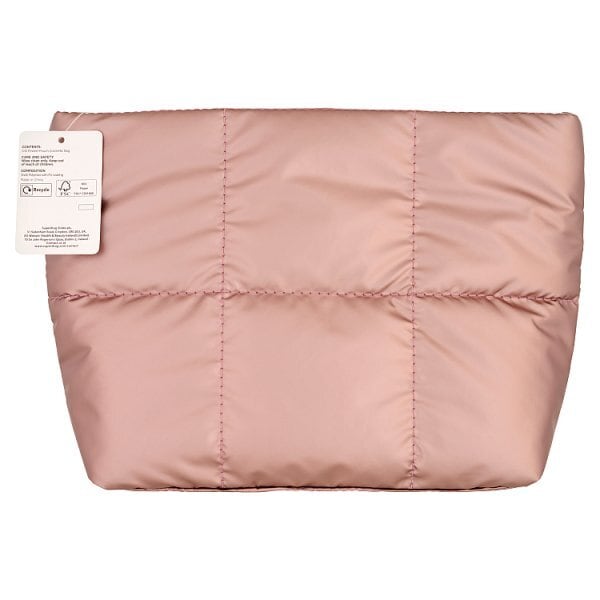 Superdrug Navy Pewter Cosmetic Pouch