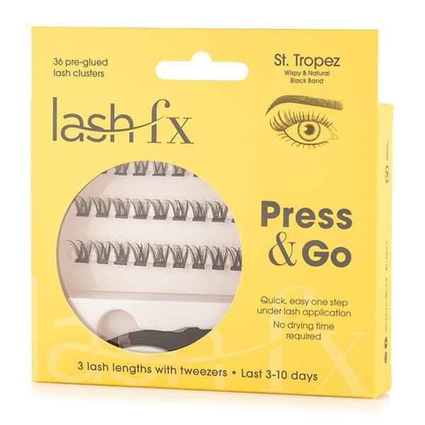 Lash Fx Press & Go - St Tropez: Wispy & Long With Black Glue