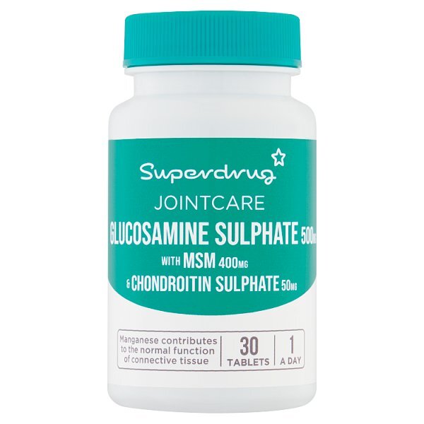 Superdrug Glucosamine 500mg & Chondriotin 30s