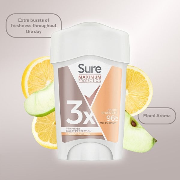 Sure Maximum Protection Sport Strength Anti-Perspirant Cream 45 ml