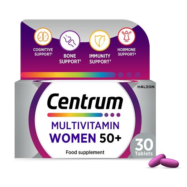 Centrum Women 50+ Multivitamins & Minerals, 30 Tablets