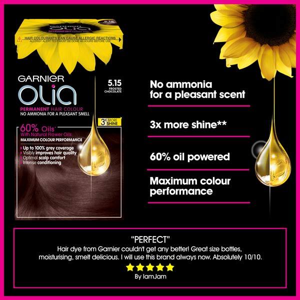 Garnier Olia 5.15 Frosted Chocolate Brown Permanent Hair Dye