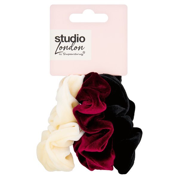 Studio London Velvet Scrunchies