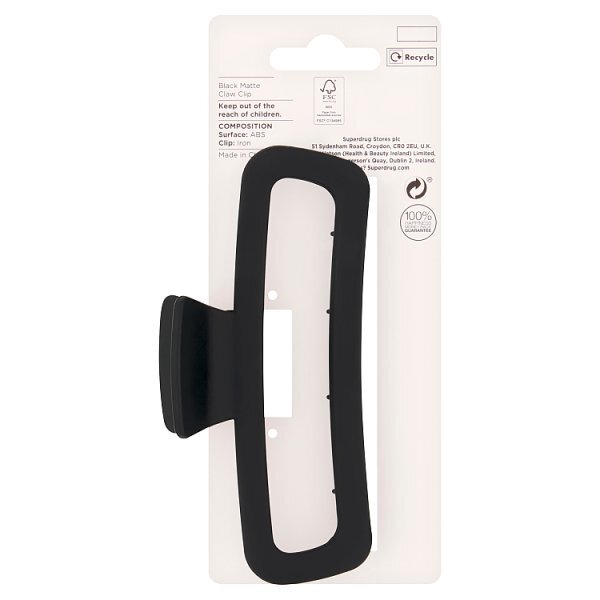 Studio London Black Matte Claw Clip