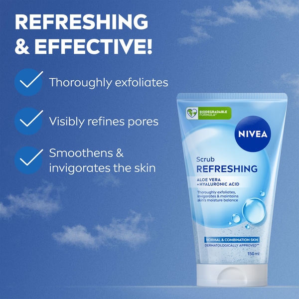 NIVEA Daily Essentials Gentle Exfoliating Face Scrub 150ml