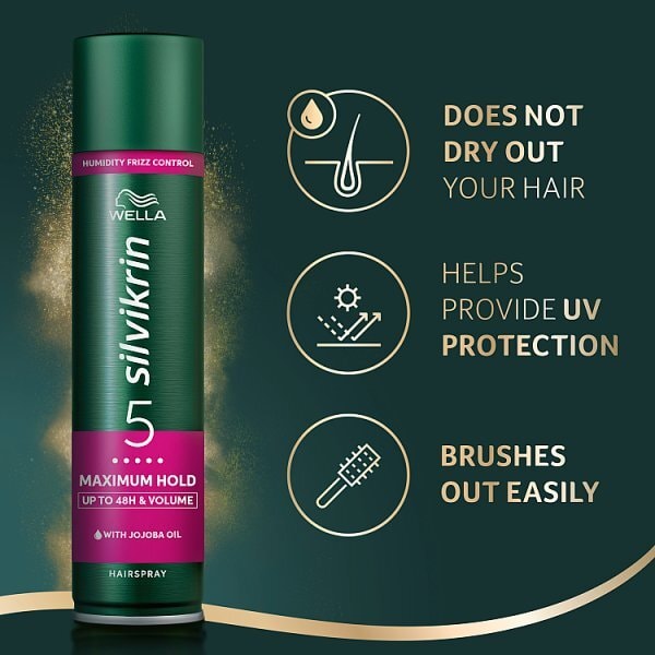 Wella Silvikrin Maximum Hold Hairspray, 400 ml