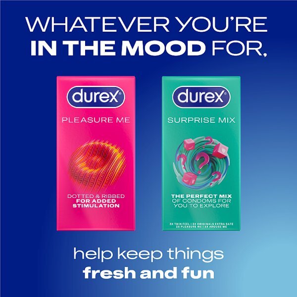 Durex Pleasure Me Condoms Ribbed & Dotted Regular Fit 20s