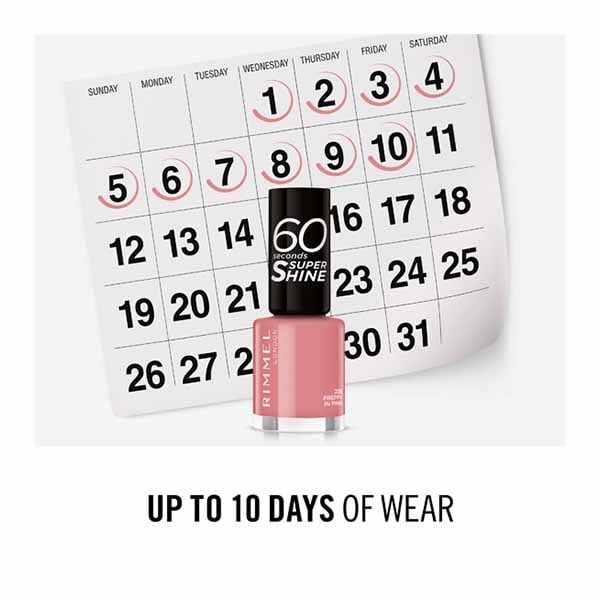 Rimmel Nail Polish 60 Sec 235 Preppy In Pink