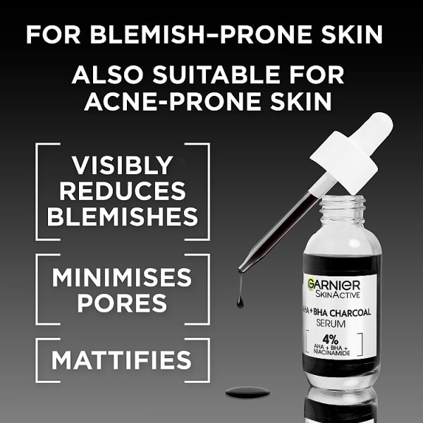 Garnier Skinactive 4% Aha + Bha & Niacinamide Serum, 30Ml