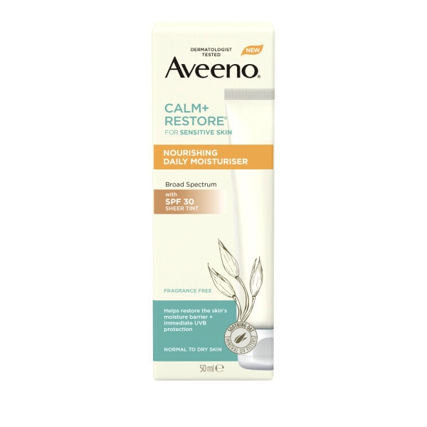 Aveeno Face Calm And Restore Daily Moisturiser Spf30 50Ml