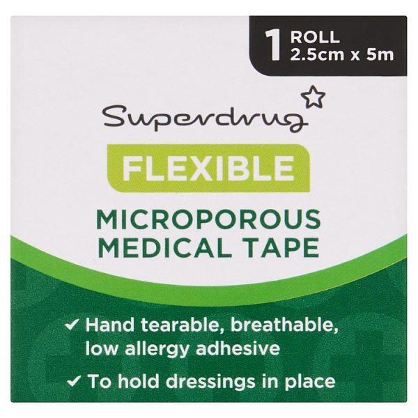 Superdrug Microporous Tape 2.5cm x 5m
