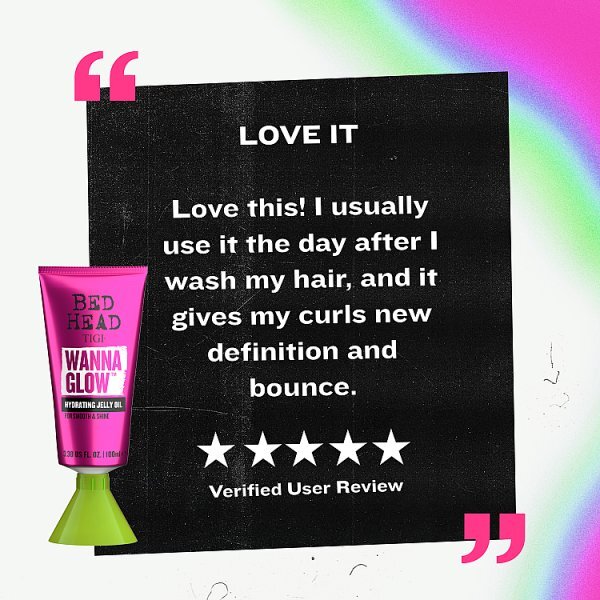 TIGI Wanna Glow Hydrating Jelly Oil for Shiny Hair 100ml