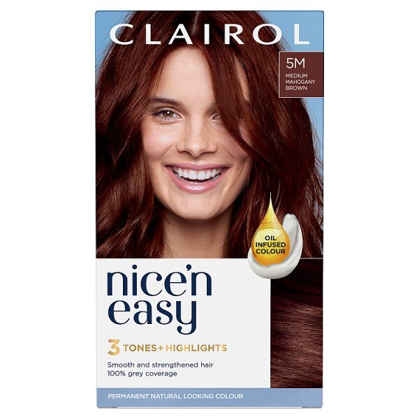 Clairol Nice'n Easy Hair Dye 5M Medium Mahogany Brown