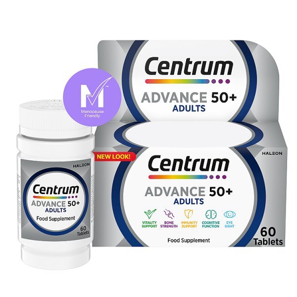Centrum Advance 50+ Multivitamins & Minerals, 60 Tablets