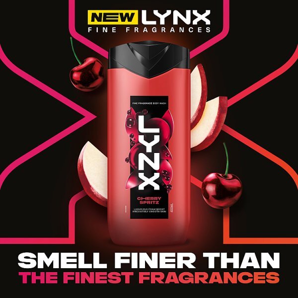 Lynx Fine Fragrance Collection Cherry Spritz Premium Body Wash 400 ml