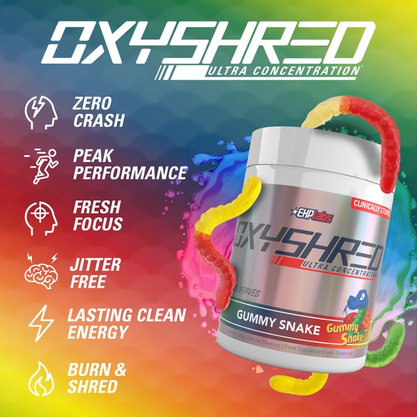 EHPlabs OxyShred Gummy Snake 20 Serve