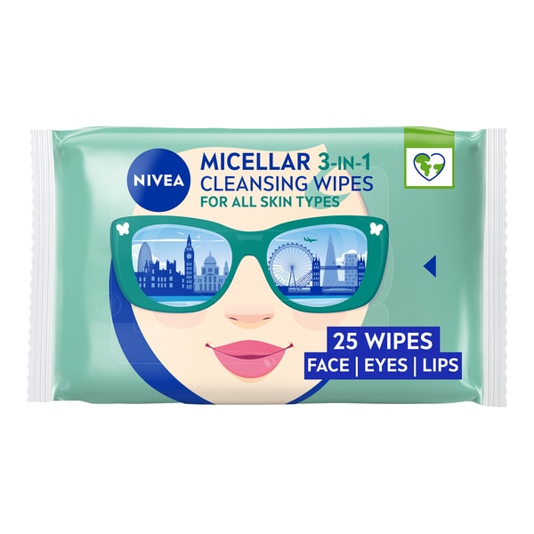 NIVEA MicellAir Cleansing Face Wipes 25 Pack