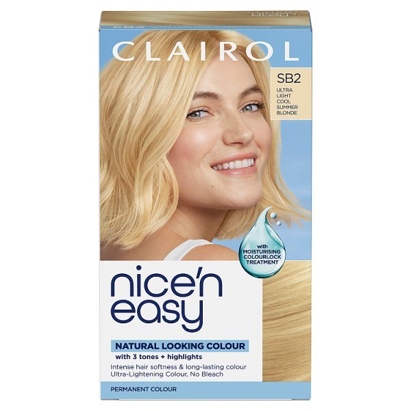 Clairol Nice'n Easy Hair Dye SB2 Ultra Light Summer Blonde