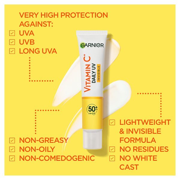 Garnier Vitamin C UV Brightening Fluid Invisible SPF50+ 40ml