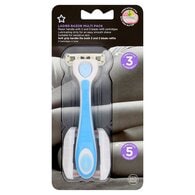 Superdrug Female 3 Blade Razor + 2X 5 Blade Refills