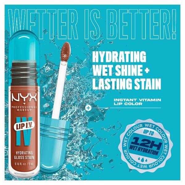 NYX Professional Makeup Lip IV Hydrating Lip Stain Gloss Caramel Drip