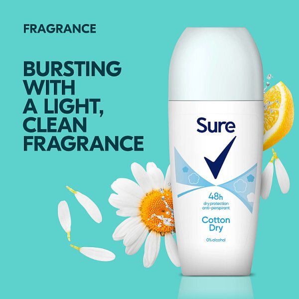 Sure Cotton Dry Anti-Perspirant Roll On 50 ml