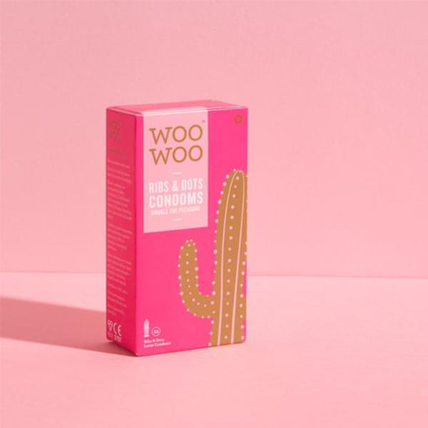 Woowoo Ribs & Dots Condoms 12 Pack