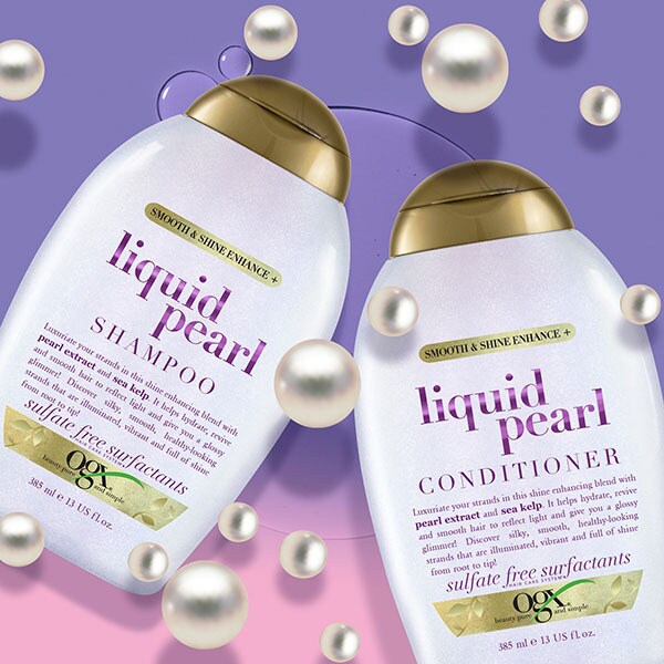 Ogx Smooth And Shine Enahce Liquid Pearl Conditioner 385Ml