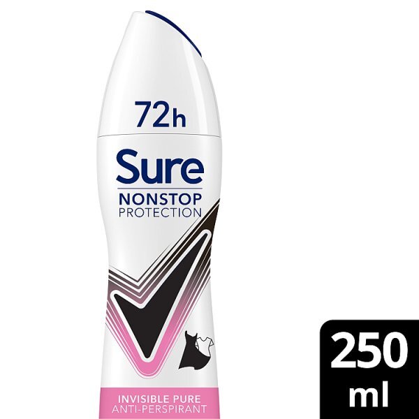 Sure Nonstop Protection Invisible Pure Anti-Perspirant Aerosol 250 ml
