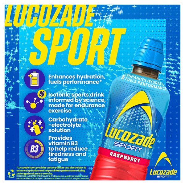 Lucozade Energy Raspberry 500ml