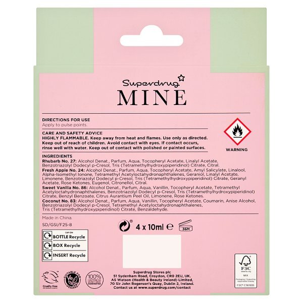 Mine Mist Rollerball Gift Set