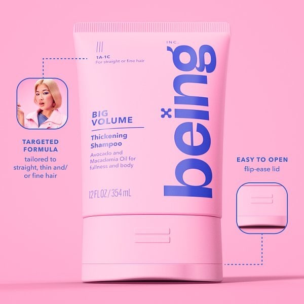being BIG VOLUME Thickening Shampoo 354mL