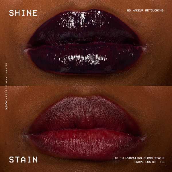 NYX Professional Makeup Lip IV Hydrating Lip Stain Gloss Grape Gushin