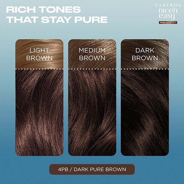 Clairol Nice'n Easy Pure Brunettes 4Pb Deep Mocha Brown