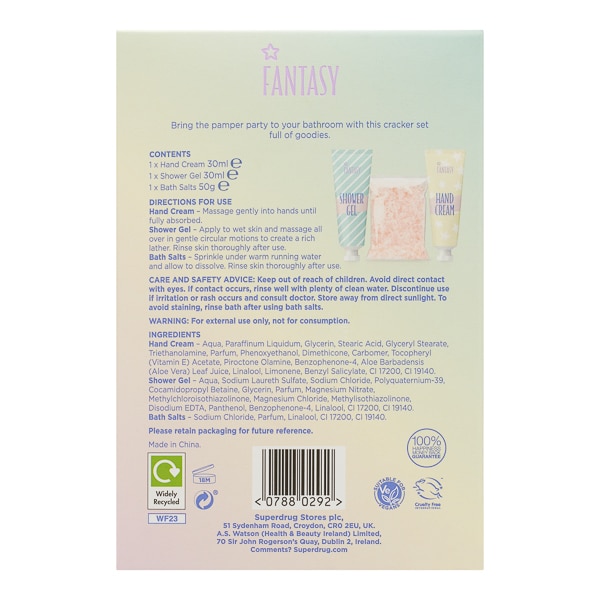 Superdrug Fantasy Trio Of Beauty Crackers