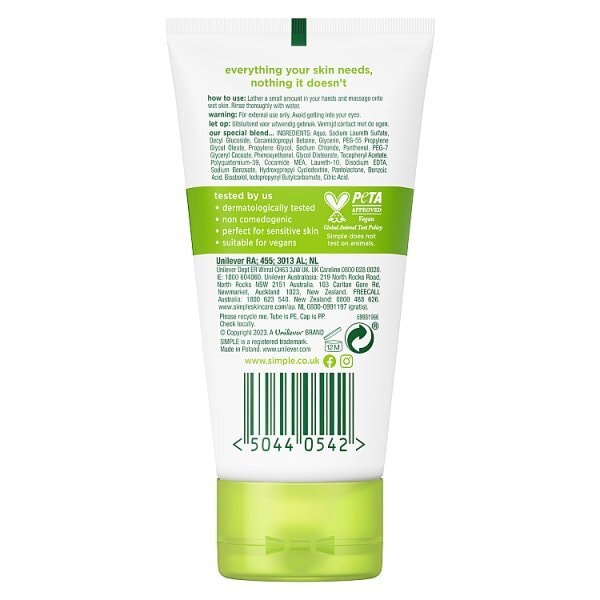 Simple Kind to Skin Moisturising Facial Wash 50ml