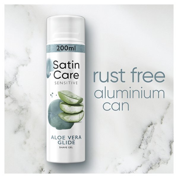 Venus Satin Care Shaving Gel Sensitive Aloe Vera Glide 200ml