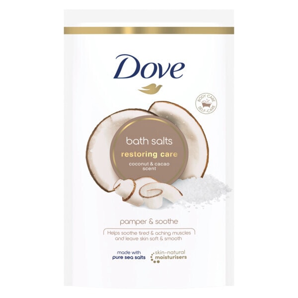 Dove Bath Salts Pouch Coconut And Cacao Restoring Care 900G