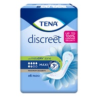 TENA Discreet Protect+ Maxi incontinence Pads 6 pack