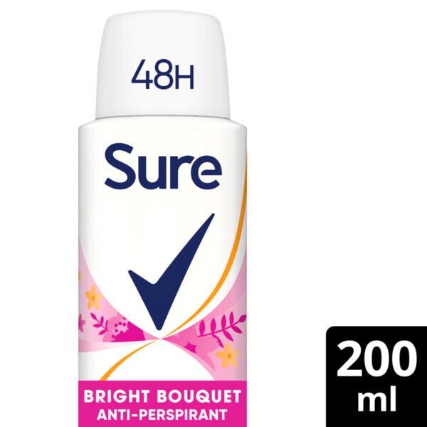 Sure Antiperspirant Deo Aerosol Essential Bouquet 200ml