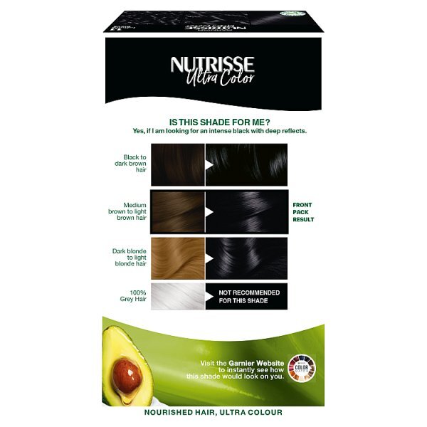 Garnier Nutrisse Permanent Hair Dye 1.1 Infinite Black